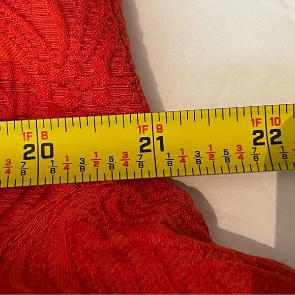 Joni B Orange Textured Cottage Coastal Grandma Jacket NWOT Size L - Picture 11 of 12